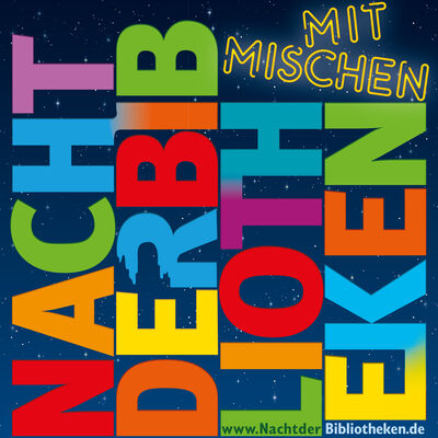 Logo "Nacht der Bibliotheken - Mitmischen"