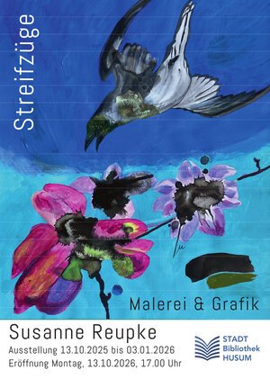 Plakat zur Ausstellung "Streifz&uuml;ge" von Susanne Reupke.