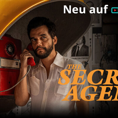 Werbebanner zum Film "The secret agent" - neu auf filmfriend.