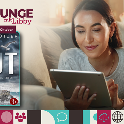 Werbebanner zur Leselounge mit Libby vom 29. September bis zum 13. Oktober 2026.